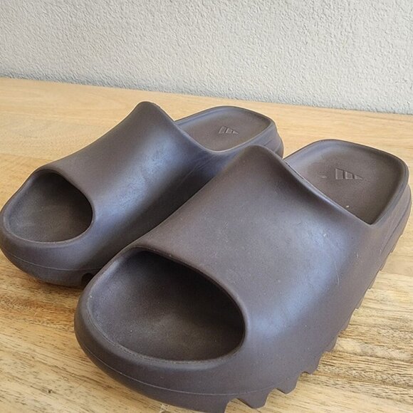 Adidas Yeezy Slide Shoes Mens Size 8 Brown Foam Sandals Comfort Casual OG Pair main image 8